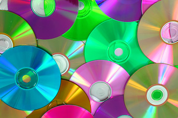 Image showing CD and DVD background