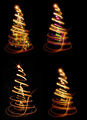 Image showing abstract christmas tree