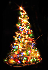 Image showing abstract christmas tree