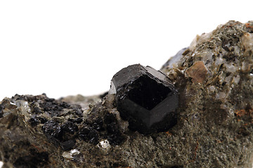 Image showing schorl mineral isolated