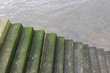 Image showing Stairs to Water