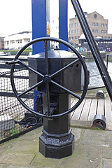 Image showing Drawbridge Wheel