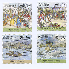 Image showing Australia First Fleet Stamps