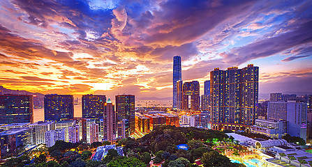 Image showing Hong Kong skyline