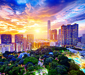 Image showing Hong Kong skyline