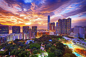 Image showing Hong Kong skyline