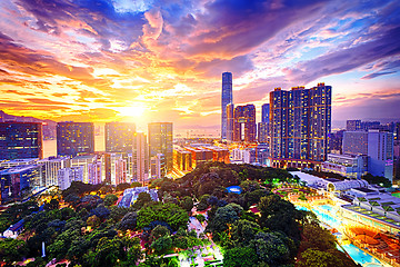 Image showing Hong Kong skyline