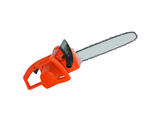 Image showing chainsaw on white background