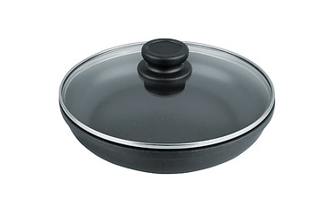 Image showing black frying pan isolated 