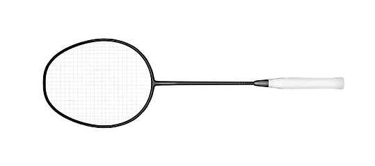 Image showing Badminton racket isolated