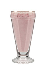 Image showing Pink milk shake isolated