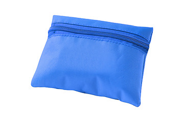 Image showing Blue pencil-case isolated