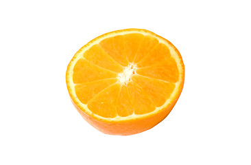 Image showing Half of a orange fruit