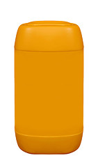 Image showing Orange plastic jerrycan 