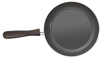 Image showing empty pan isolated on white