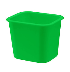 Image showing plastic garbage container