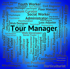 Image showing Tour Manager Indicates Employment Tourist And Occupation