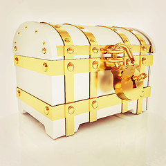 Image showing The chest. 3D illustration. Vintage style.