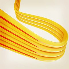 Image showing Cables for high tech connect. 3D illustration. Vintage style.