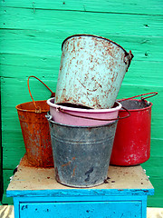 Image showing Rusty Buckets