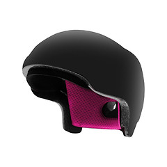 Image showing Close-up Of Bicycle Helmet Isolated