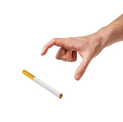 Image showing Hand and cigarette