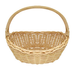 Image showing vintage weave wicker basket