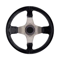 Image showing Steering wheel isolated