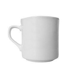 Image showing White cup isolated