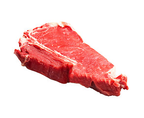 Image showing beef steak in white background