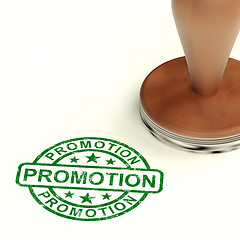 Image showing Promotion Stamp Shows Sale And Reduction