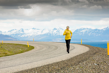 Image showing Winter running