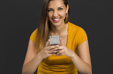 Image showing Girl with a smartphone