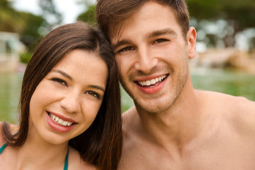 Image showing Young couple having fun