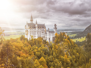 Image showing castle Neuschwanstein in Bavaria Germany