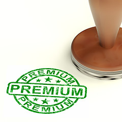 Image showing Premium Stamp Showing Excellent Superior Premium Product