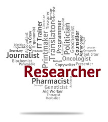 Image showing Researcher Job Means Recruitment Analysis And Analyse