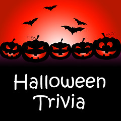 Image showing Halloween Trivia Represents Trick Or Treat And Answer