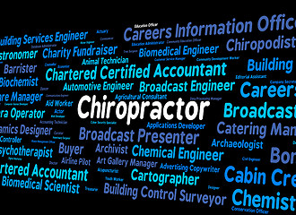 Image showing Chiropractor Job Indicates Back Doctor And Spine