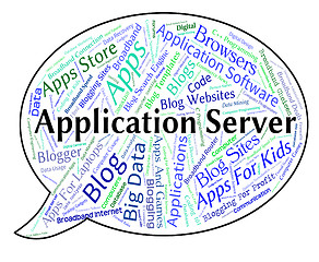 Image showing Application Server Shows Words Text And Applications
