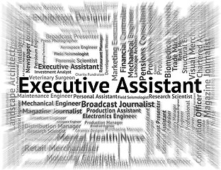 Image showing Executive Assistant Means Senior Manager And Pa