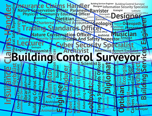 Image showing Building Control Surveyor Shows Position Employment And Surveyin