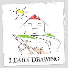 Image showing Learn Drawing Represents Develop Educated And Education
