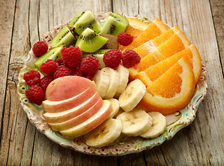 Image showing fresh fruit pieces