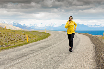 Image showing Winter running