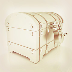 Image showing The chest. 3D illustration. Vintage style.