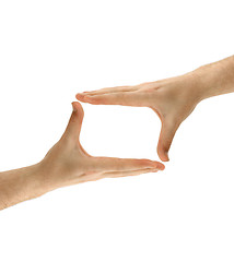 Image showing hands framing comosition