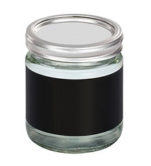 Image showing Empty glass jar isolated