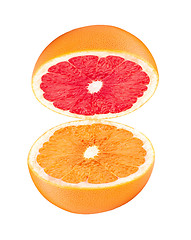 Image showing half grapefruit