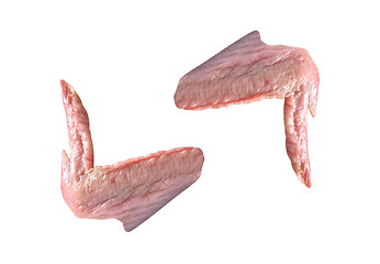 Image showing raw chicken wings 